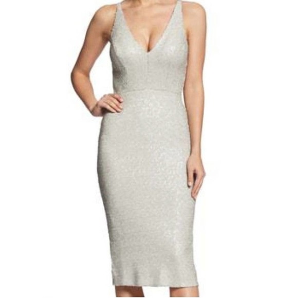Dress The Population Sequin Camilla Midi Dress Sleeveless Size L NWOT - Picture 1 of 12
